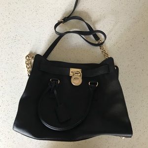 Michael Kors Black Hamilton Large Tote